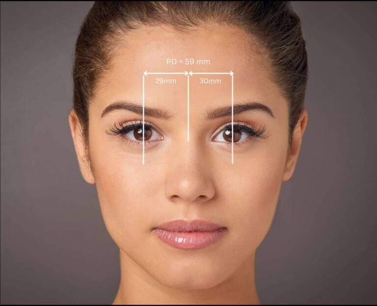 PD-arvo havainnollistettuna naisen kasvoilla